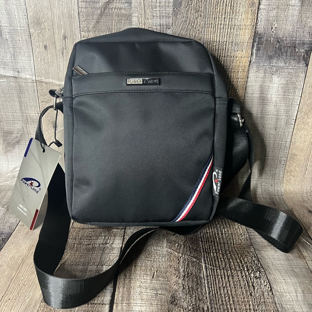 PowerLand Men’s Black Crossbody Bag